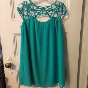 Naked Zebra Turquoise Dress